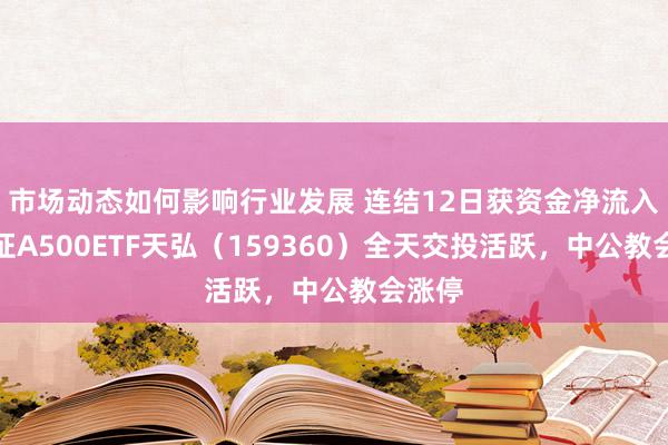 市场动态如何影响行业发展 连结12日获资金净流入，中证A500ETF天弘（159360）全天交投活跃，中公教会涨停